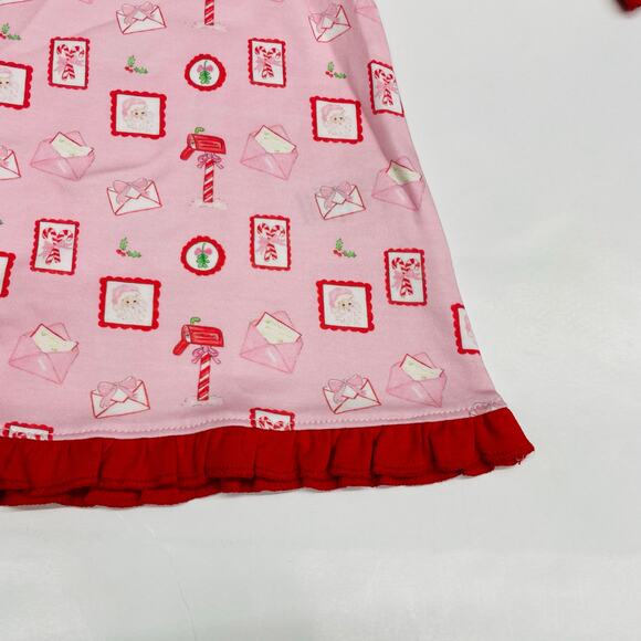 NWT James & Lottie Size 10 Letters to Santa Lounge Gown in Pink - Picture 3 of 4